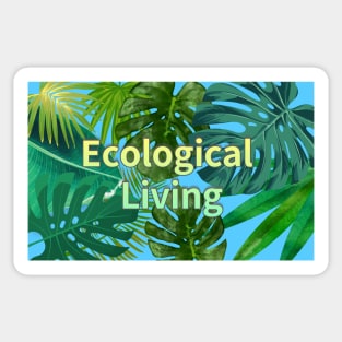 Eco-local living,palm treesummer, summertime, summer season Sticker